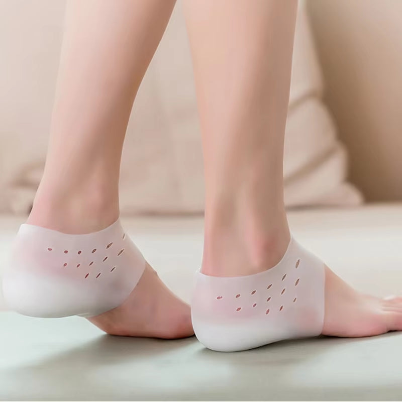 Invisible Height Increases Insole Women Men'S Heel Pad Silicone Neutral Orthopedic Foot Massage Elastic Breathable Firm Insole