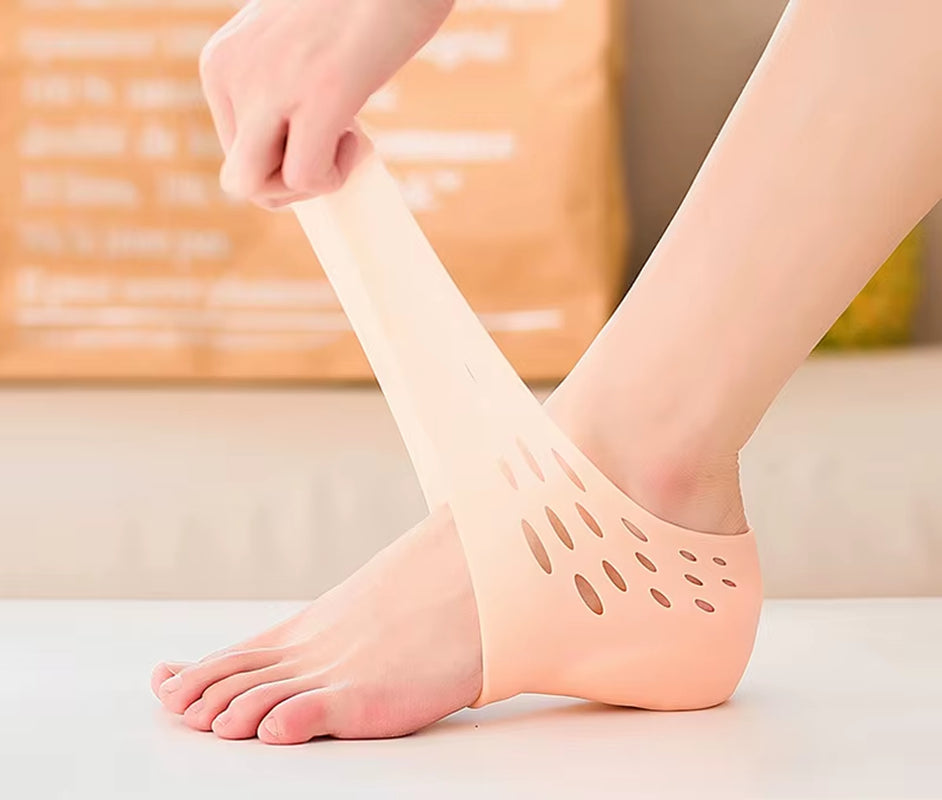 Invisible Height Increases Insole Women Men'S Heel Pad Silicone Neutral Orthopedic Foot Massage Elastic Breathable Firm Insole